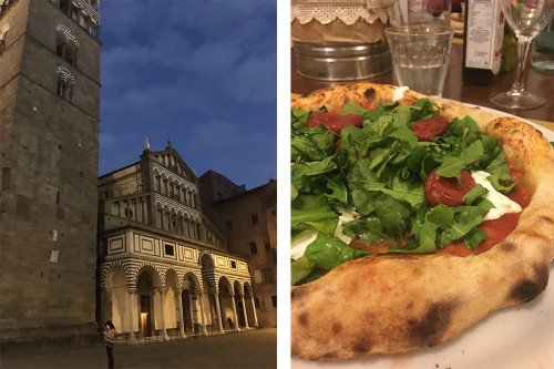 Centro della città di Pistoia