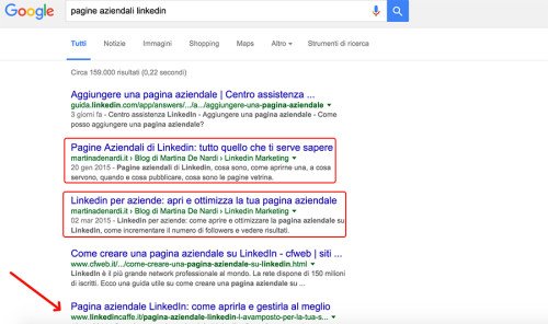 Risultati di ricerca su Google