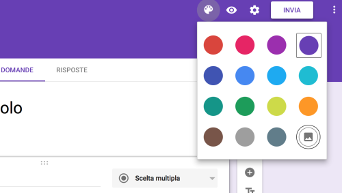 Tavolozza Colori moduli google