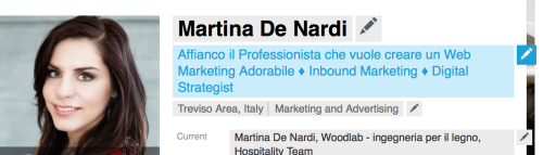 come modificare la headline