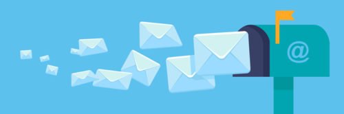 cassetta della posta con email