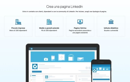 crea una pagina linkedin procedura